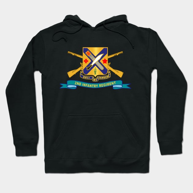 2nd Infantry Regiment w Br - Ribbon X 300 Hoodie by twix123844